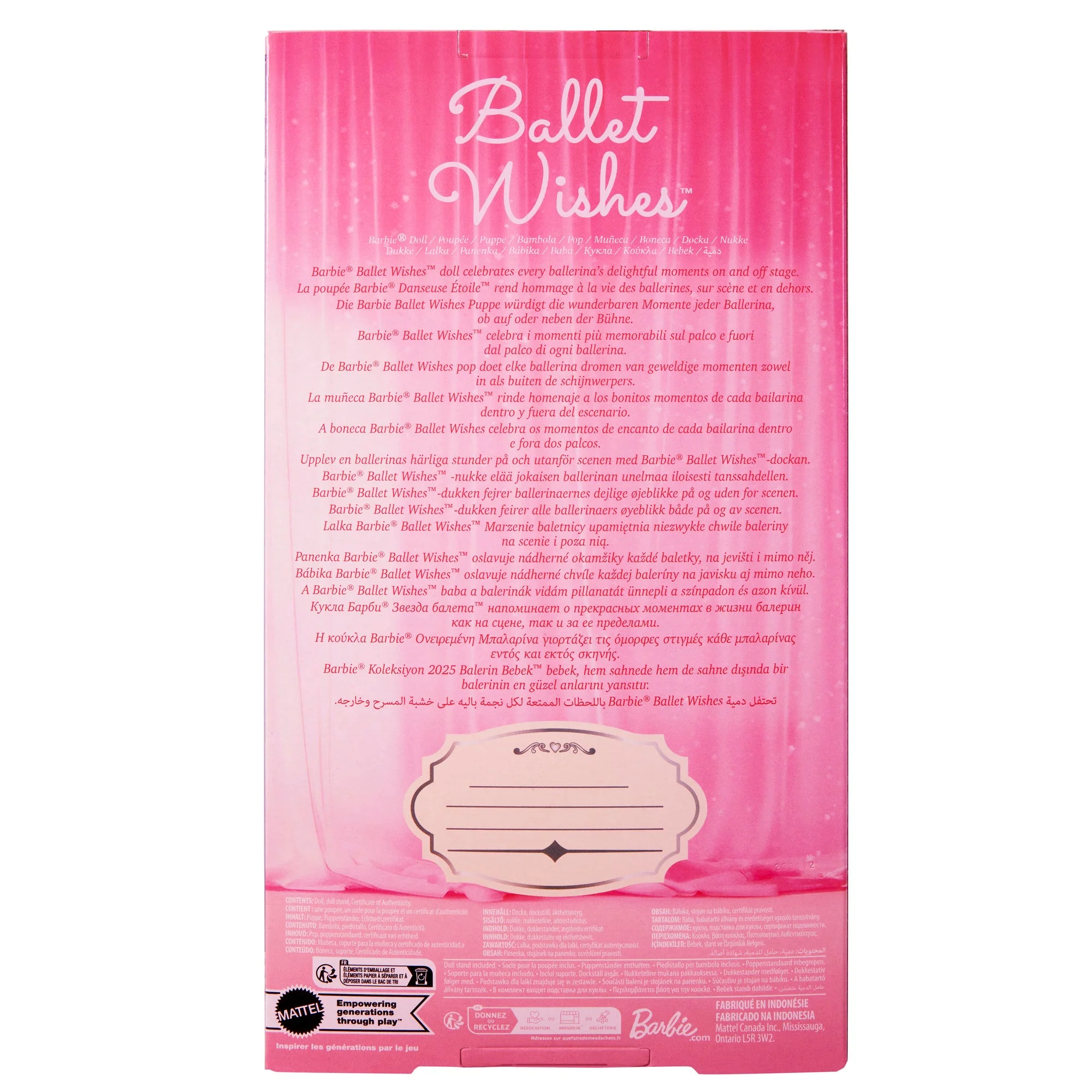 Barbie Signature Ballet Wishes Barbie Doll - Image 12