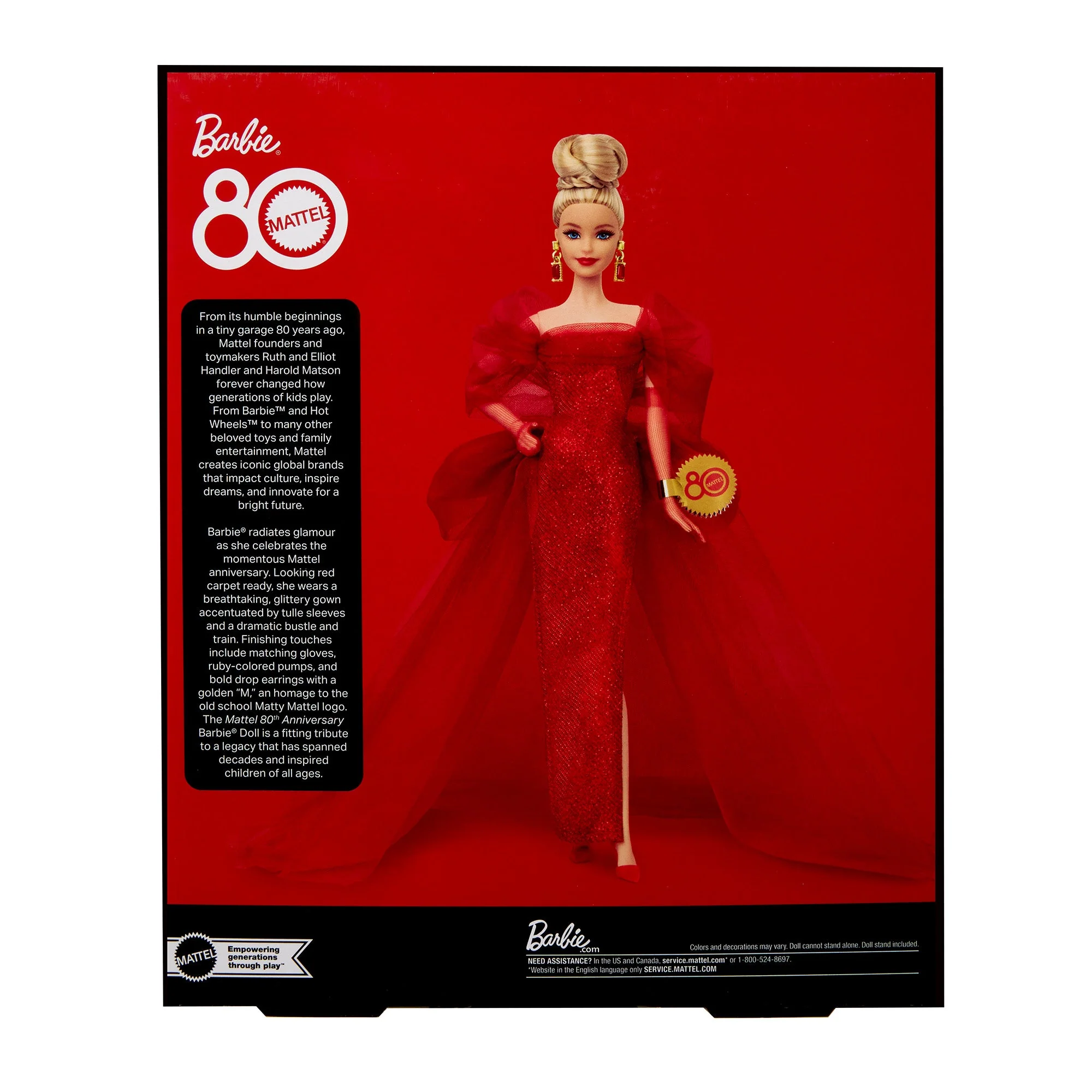 Barbie Signature Mattel 80th Anniversary Barbie Doll - Blonde - Image 19