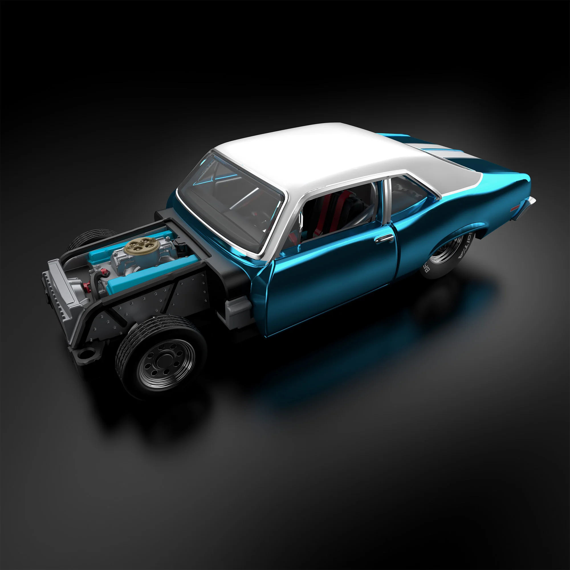 Hot Wheels Collectors RLC Exclusive sELECTIONs 1972 Chevy Nova SS - Image 8