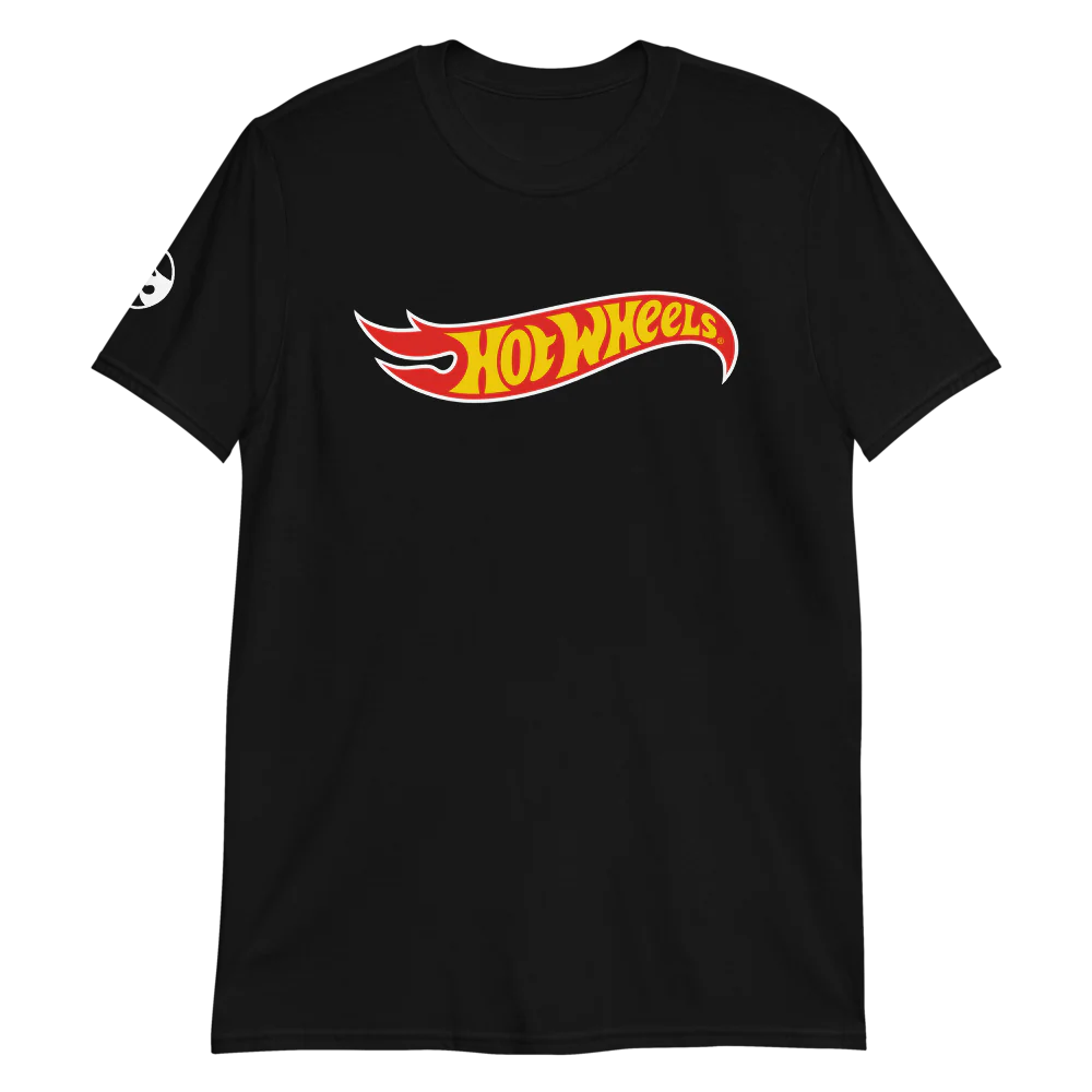 Hot Wheels Core Logo Short-Sleeve Black Unisex T-Shirt - Image 7