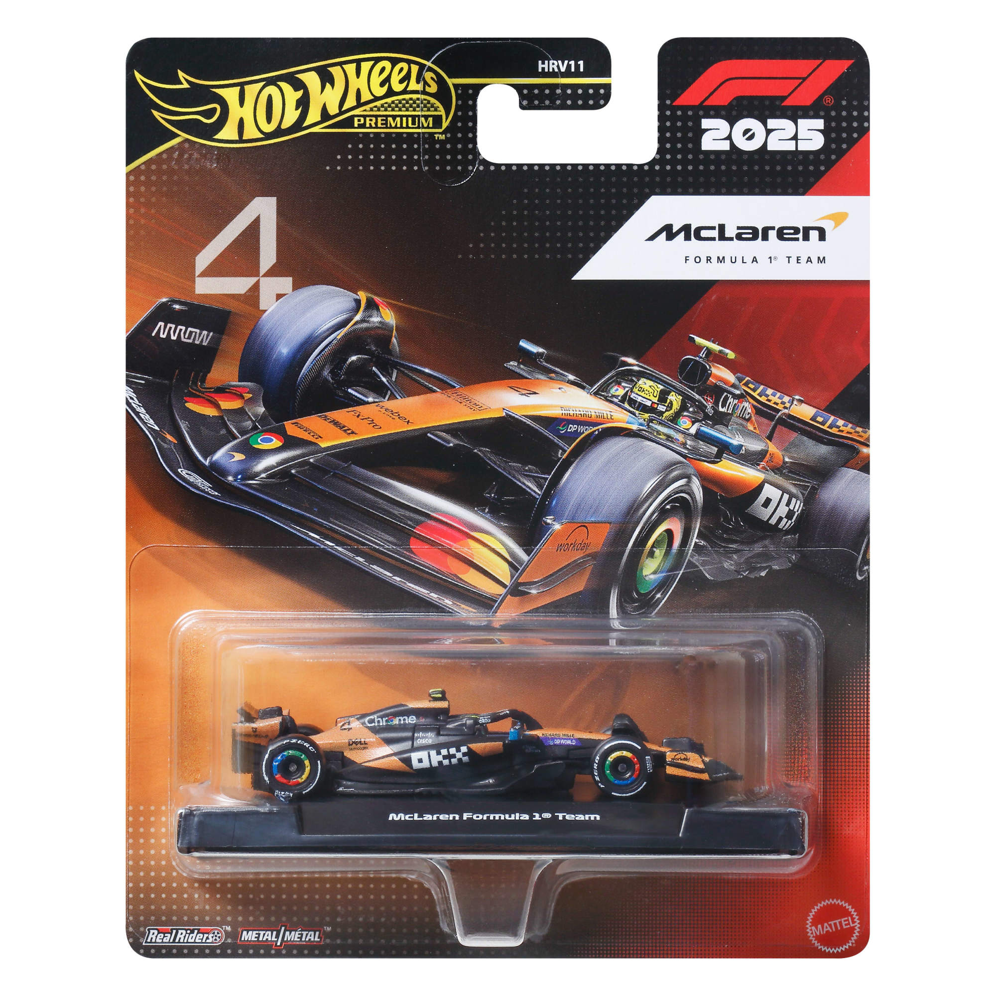 Hot Wheels Premium Collectible McLaren Formula 1® Team Car - Lando Norris - Image 6