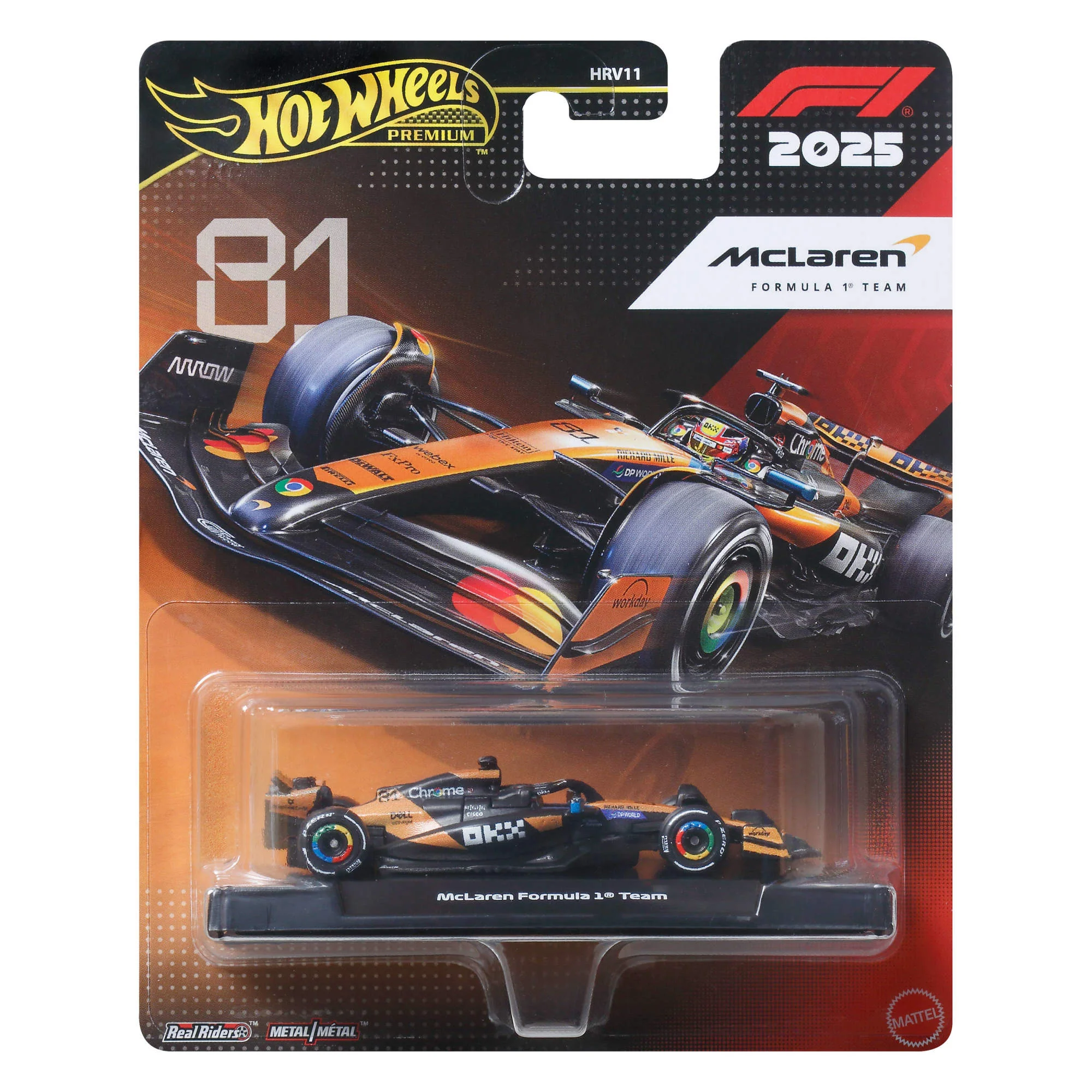 Hot Wheels Premium Collectible McLaren Formula 1® Team Car - Oscar Piastri - Image 6
