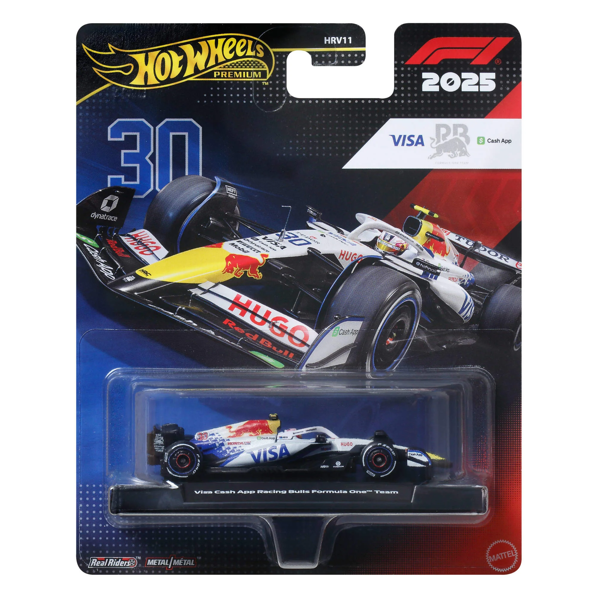 Hot Wheels Premium Collectible Visa Cash App Racing Bulls Formula One™ Team Car - Liam Lawson - Image 6