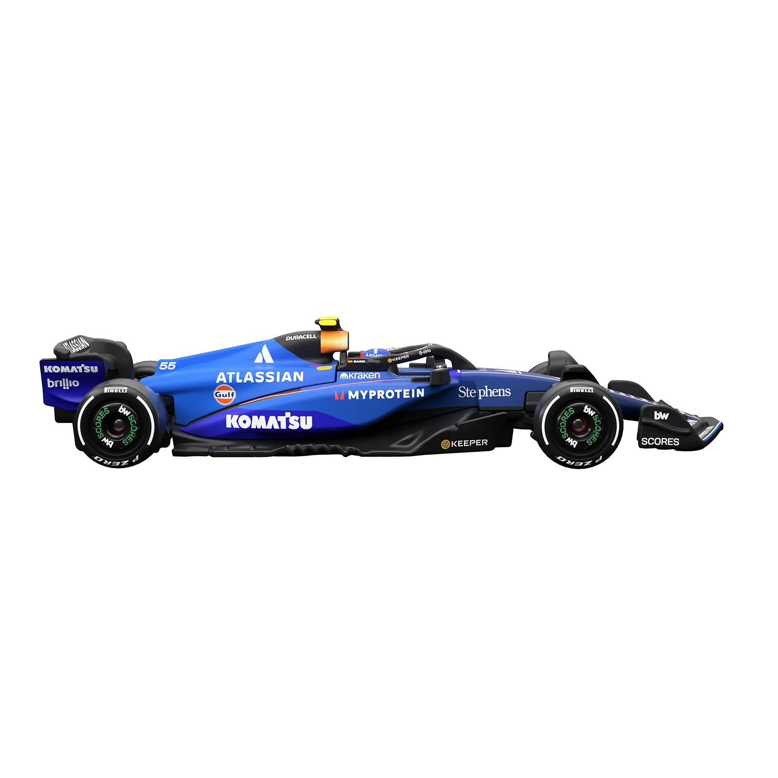Hot Wheels Premium Collectible Atlassian Williams F1® Racing Car - Carlos Sainz - Image 4