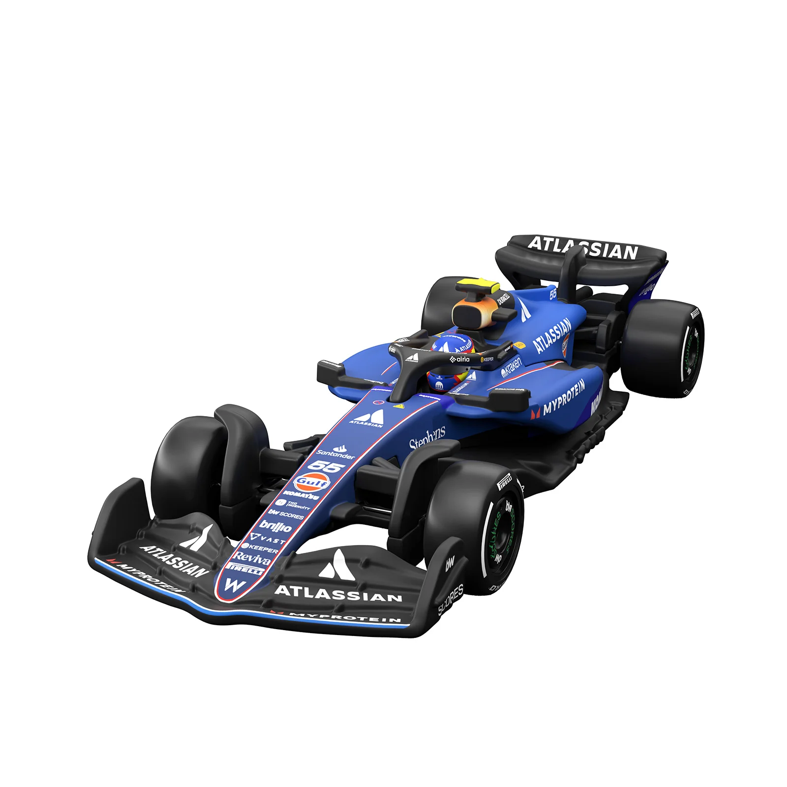 Hot Wheels Premium Collectible Atlassian Williams F1® Racing Car - Carlos Sainz - Image 5