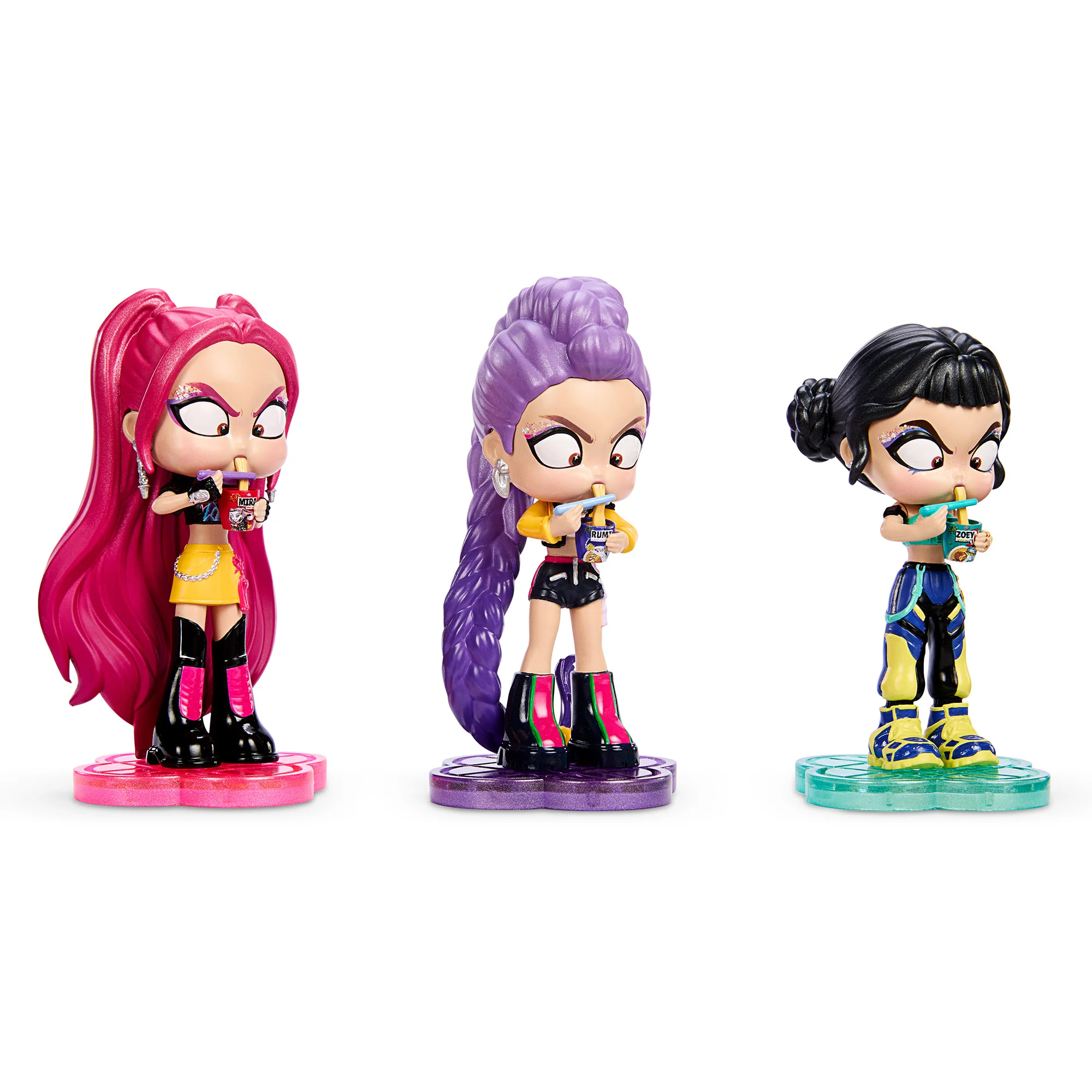 KPop Demon Hunters “How It’s Done” Ramyeon Figure 3-Pack - Image 3