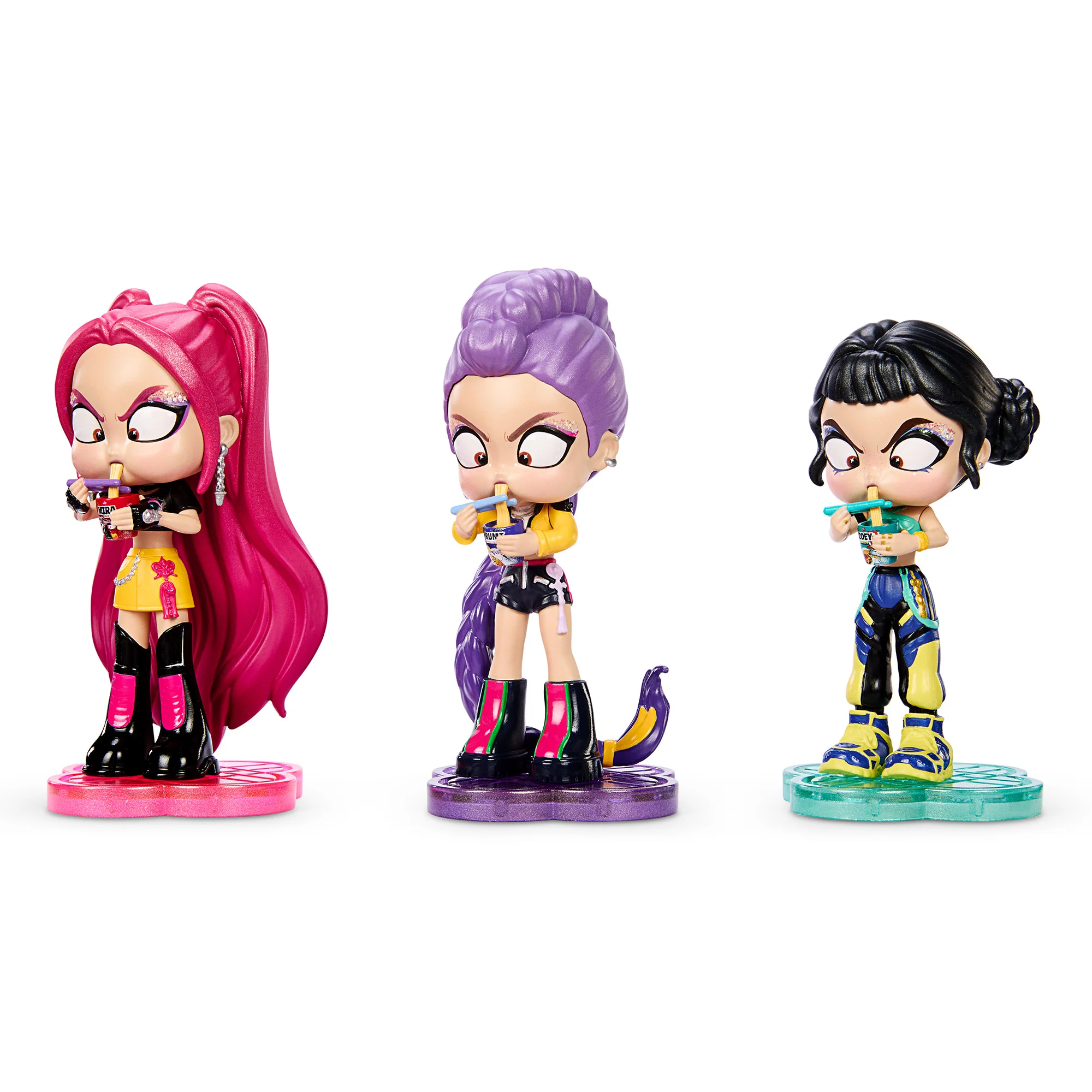 KPop Demon Hunters “How It’s Done” Ramyeon Figure 3-Pack - Image 4