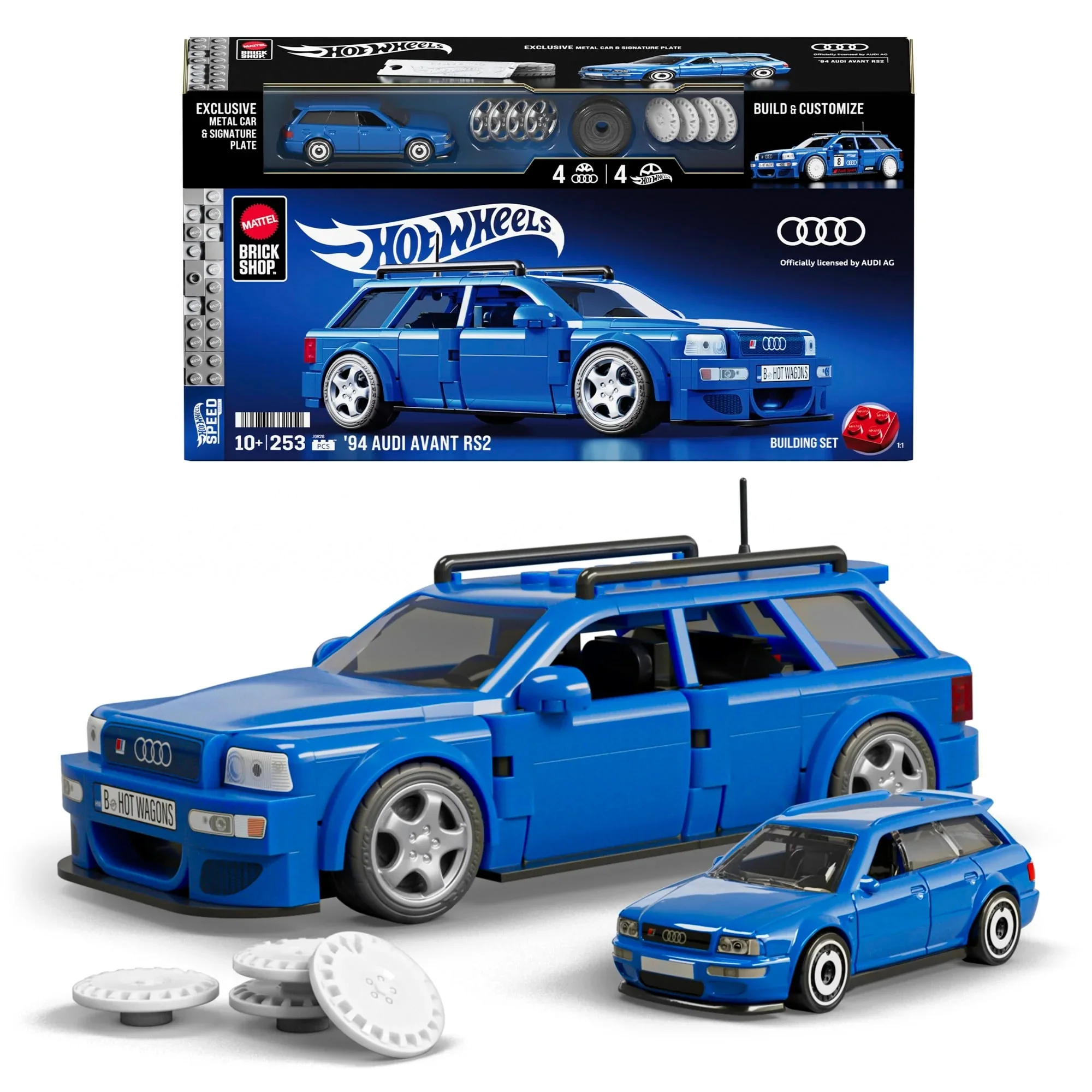 Mattel Brick Shop Hot Wheels ’94 Audi Avant RS2 - Image 3