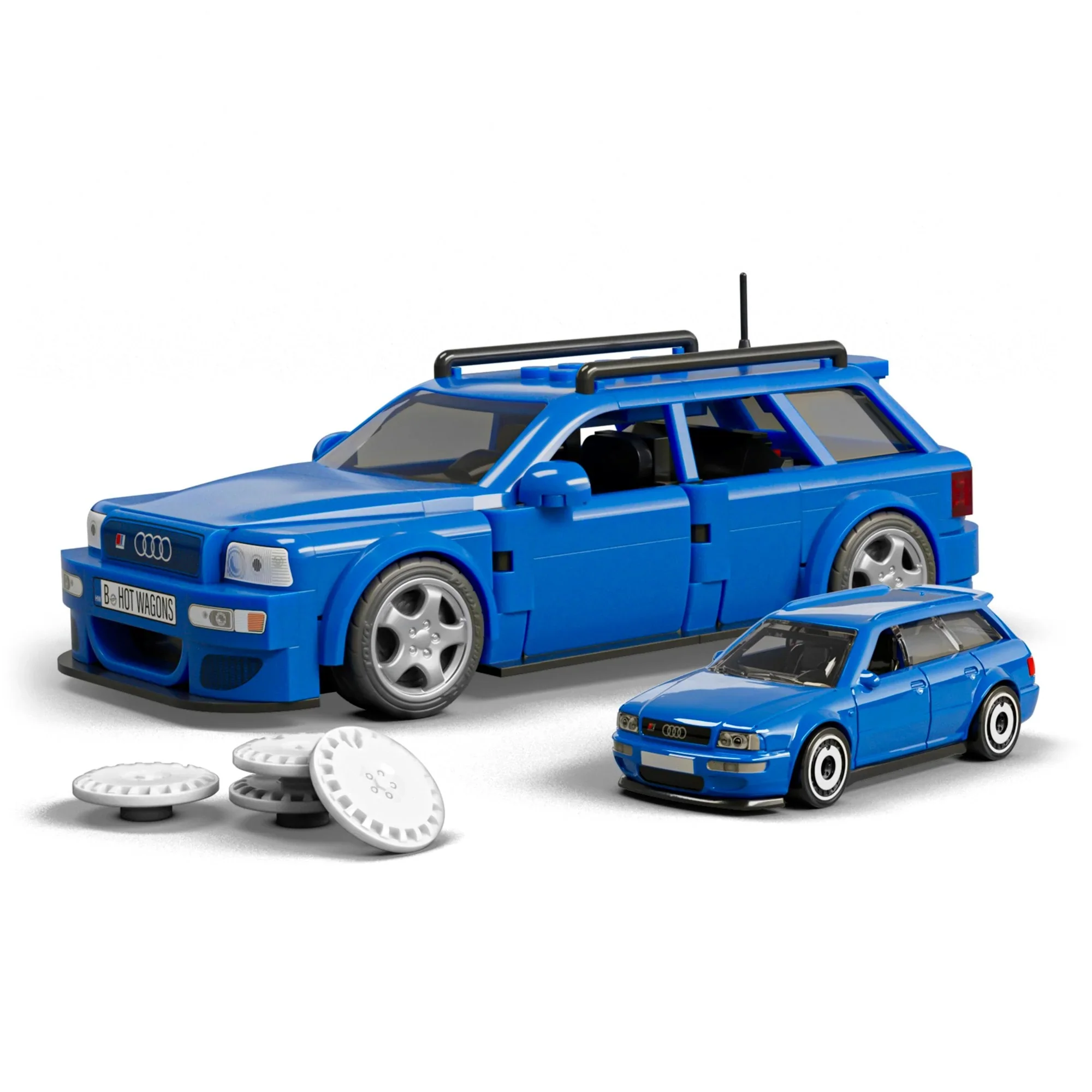 Mattel Brick Shop Hot Wheels ’94 Audi Avant RS2 - Image 4