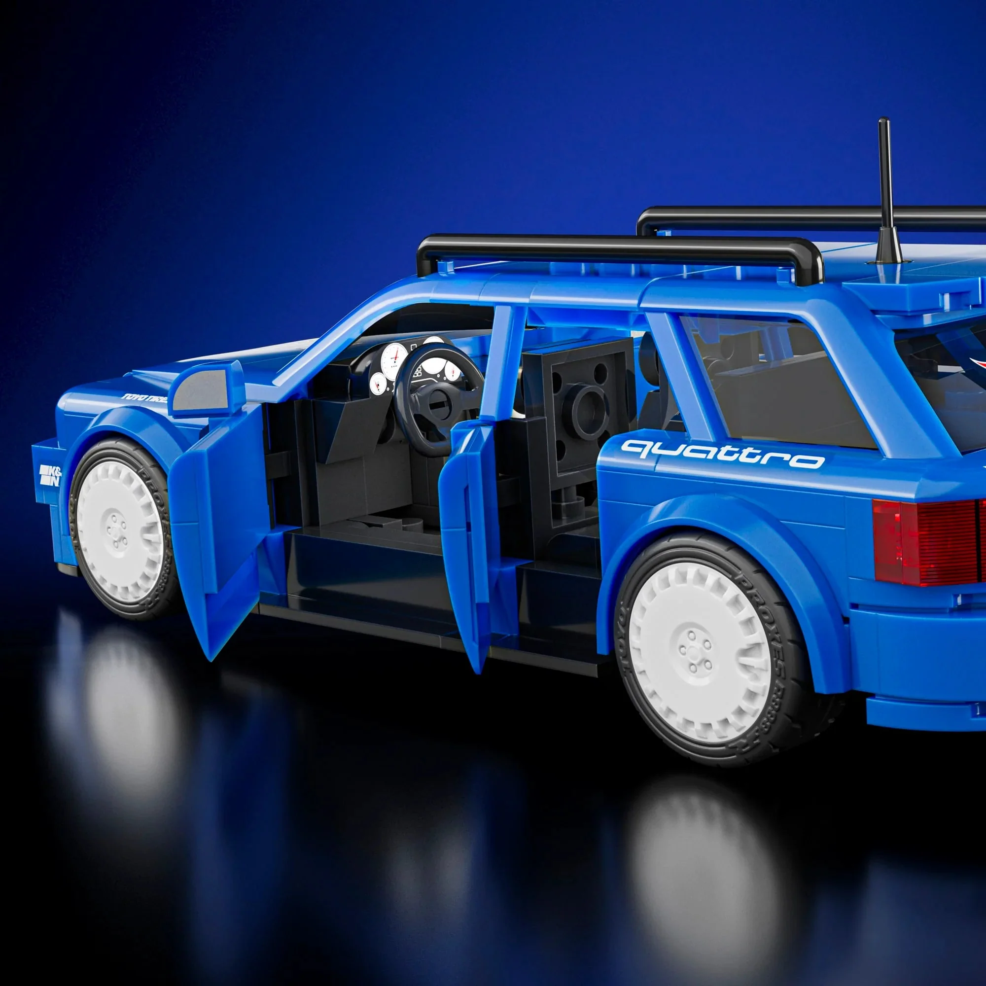 Mattel Brick Shop Hot Wheels ’94 Audi Avant RS2 - Image 6