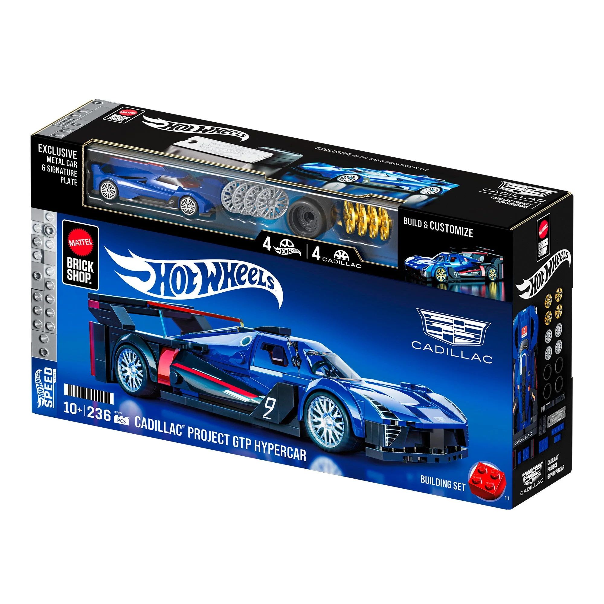 Mattel Brick Shop Hot Wheels Cadillac Project GTP Hypercar Building Set - Image 10