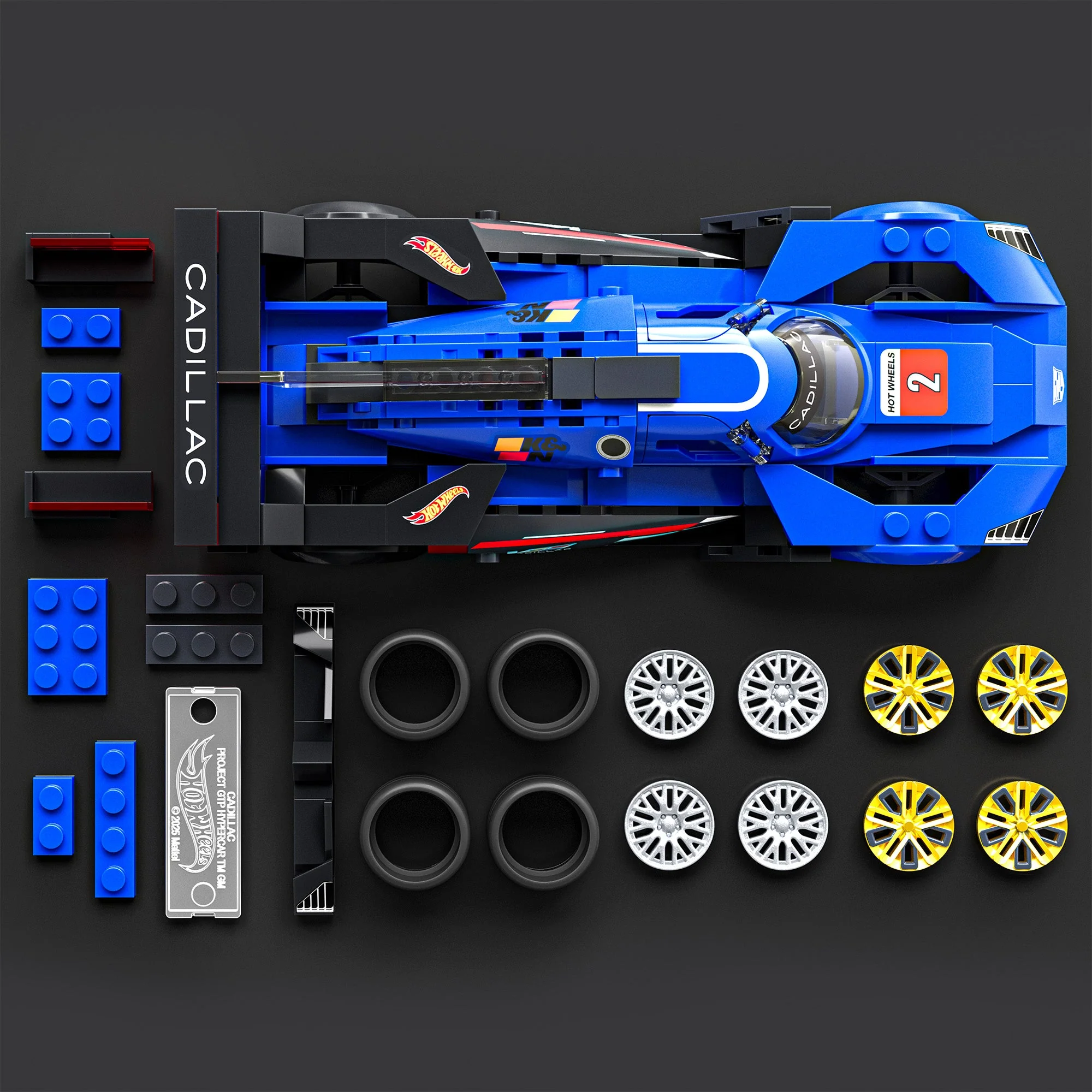 Mattel Brick Shop Hot Wheels Cadillac Project GTP Hypercar Building Set - Image 5