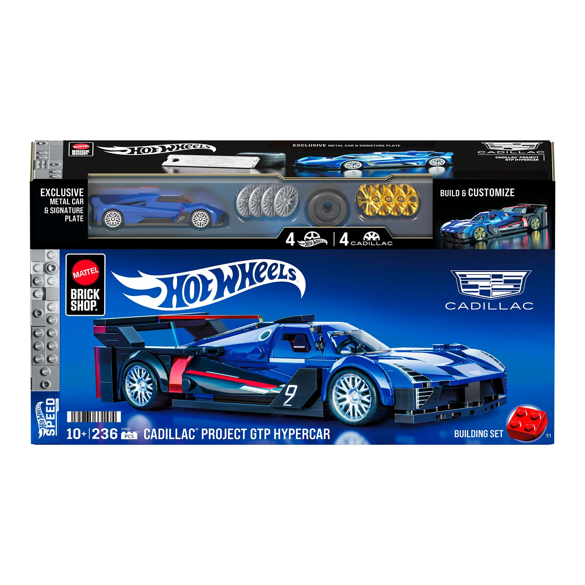 Mattel Brick Shop Hot Wheels Cadillac Project GTP Hypercar Building Set - Image 8
