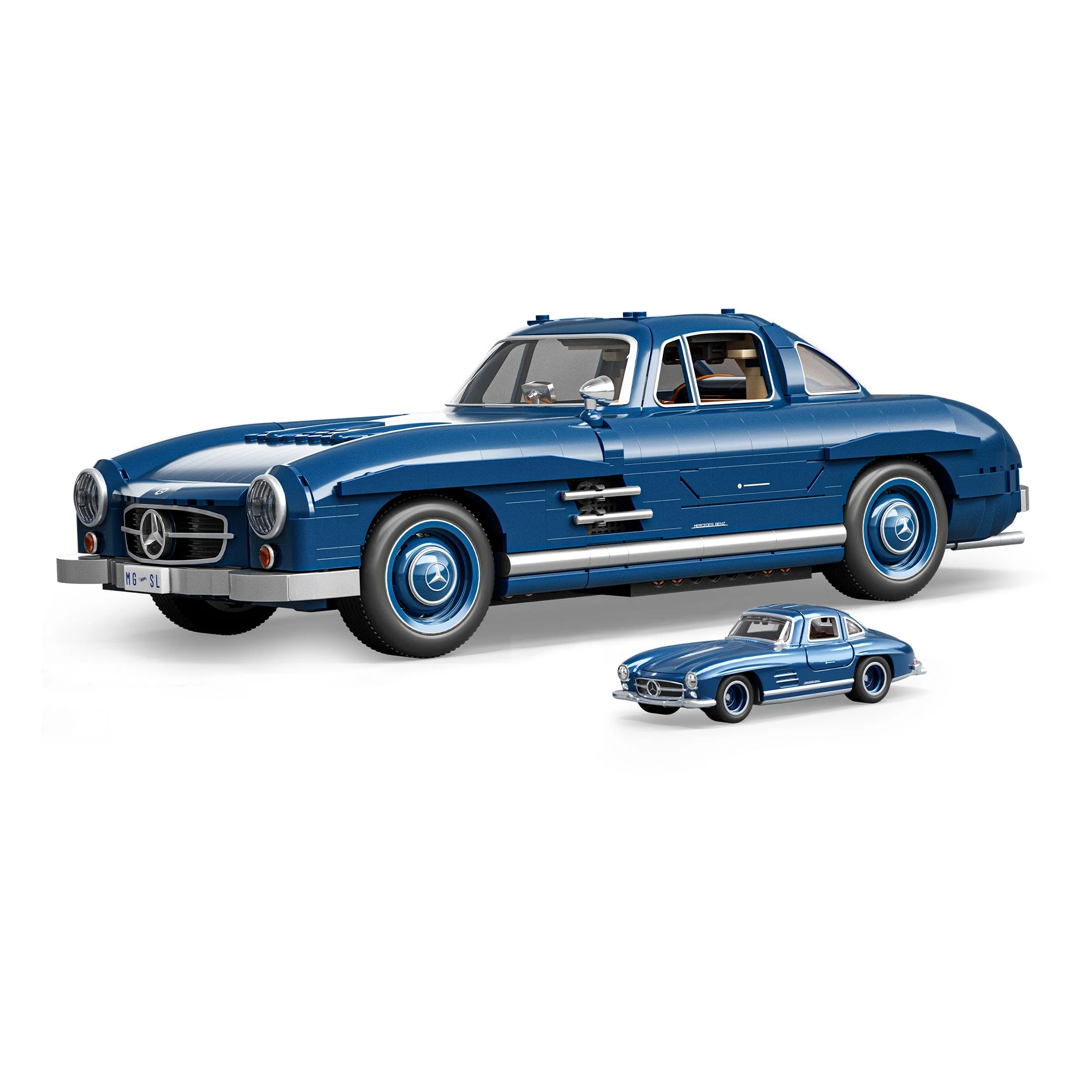 Mattel Brick Shop Hot Wheels Mercedes-Benz 300 SL Building Set - Image 3