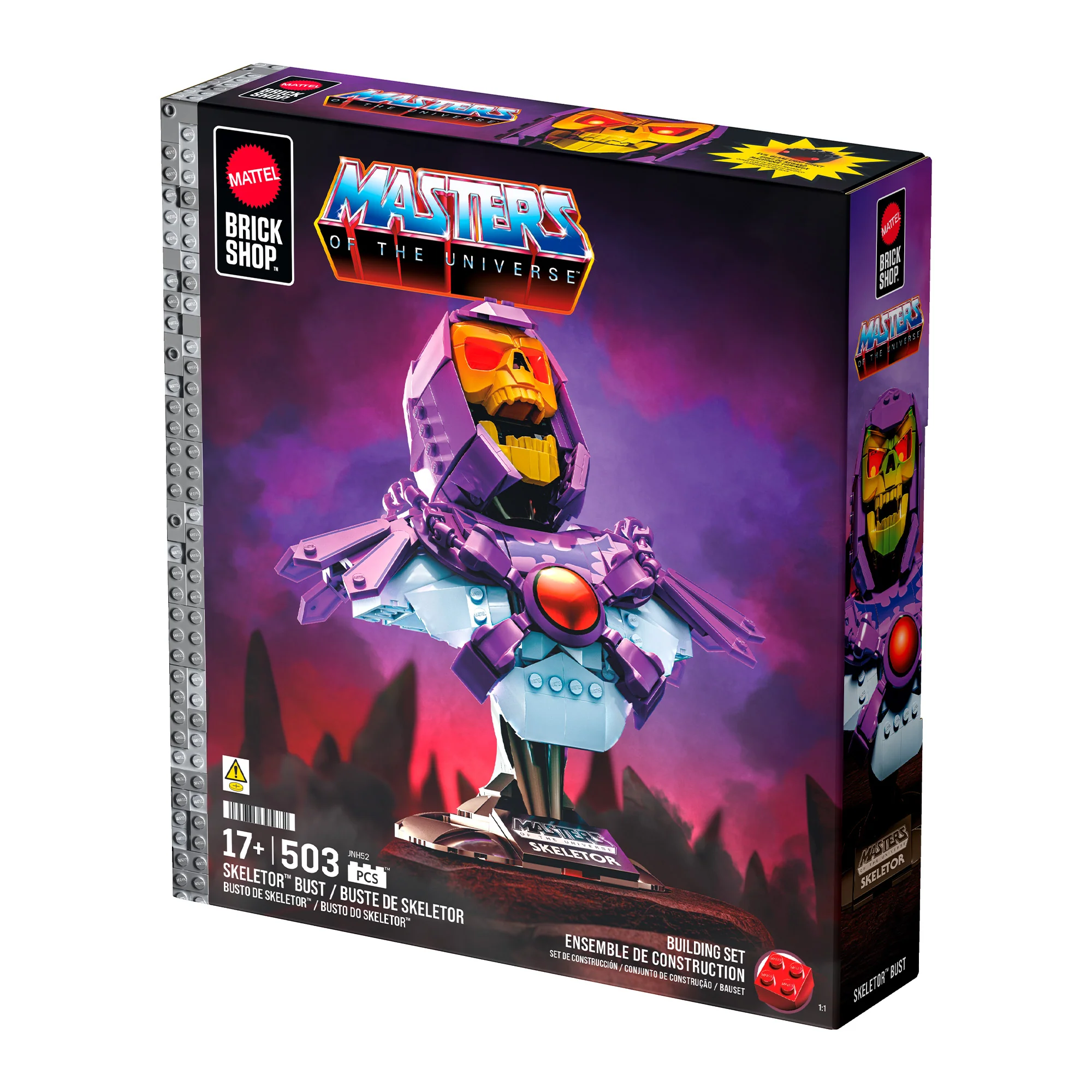 Mattel Brick Shop x Masters of the Universe Buildable Skeletor Bust - Image 10