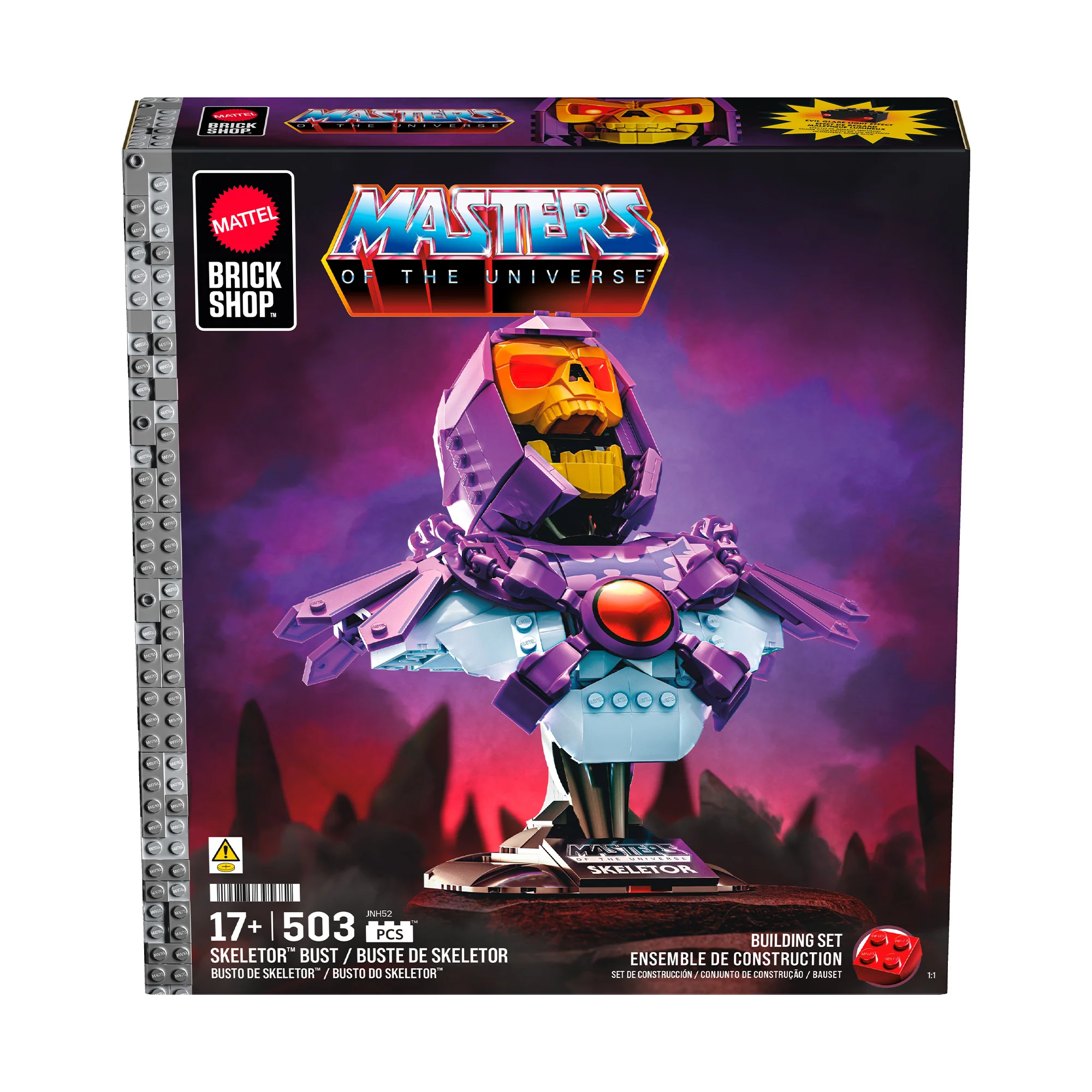 Mattel Brick Shop x Masters of the Universe Buildable Skeletor Bust - Image 8