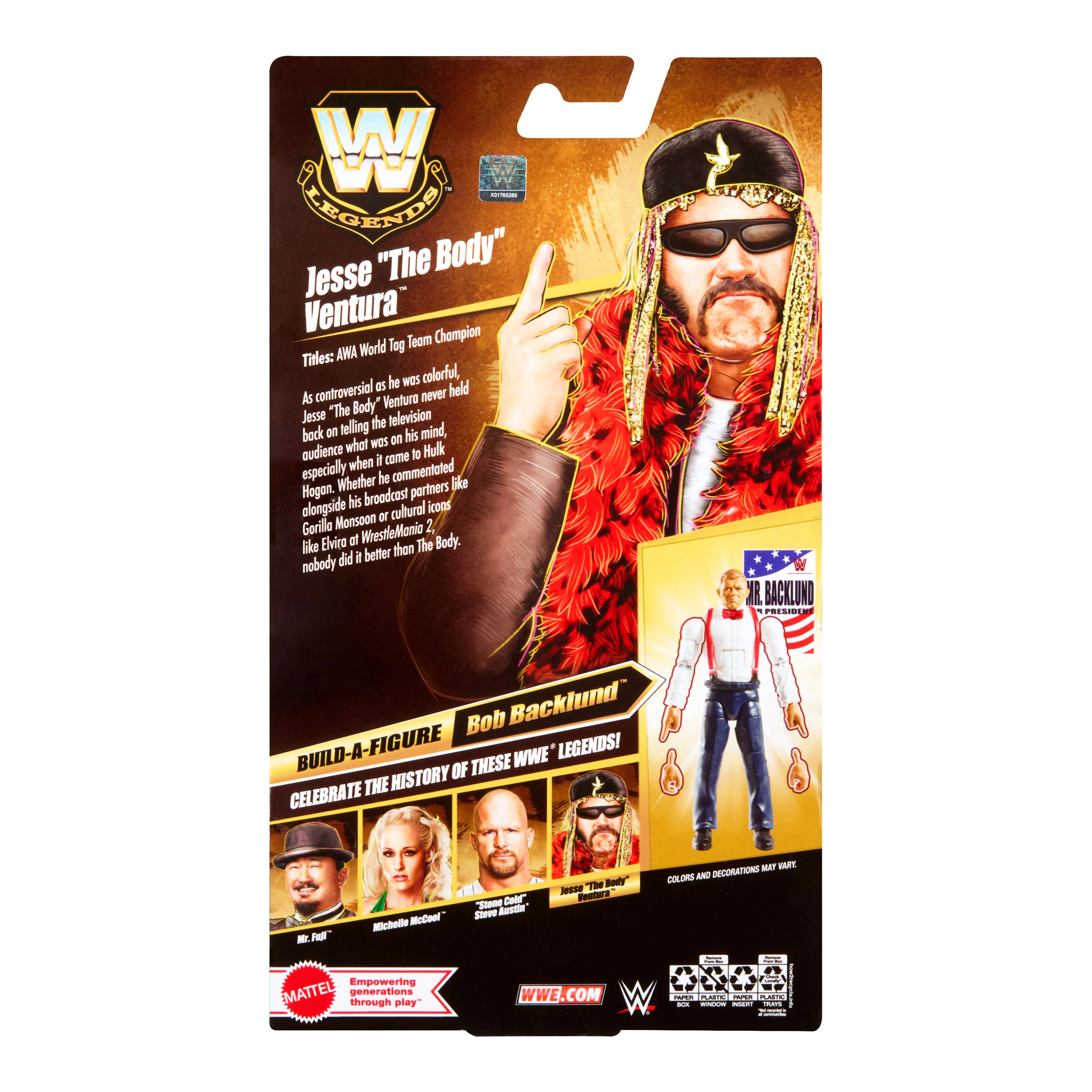 WWE Elite Legends Jesse “The Body” Ventura Action Figure - Image 5