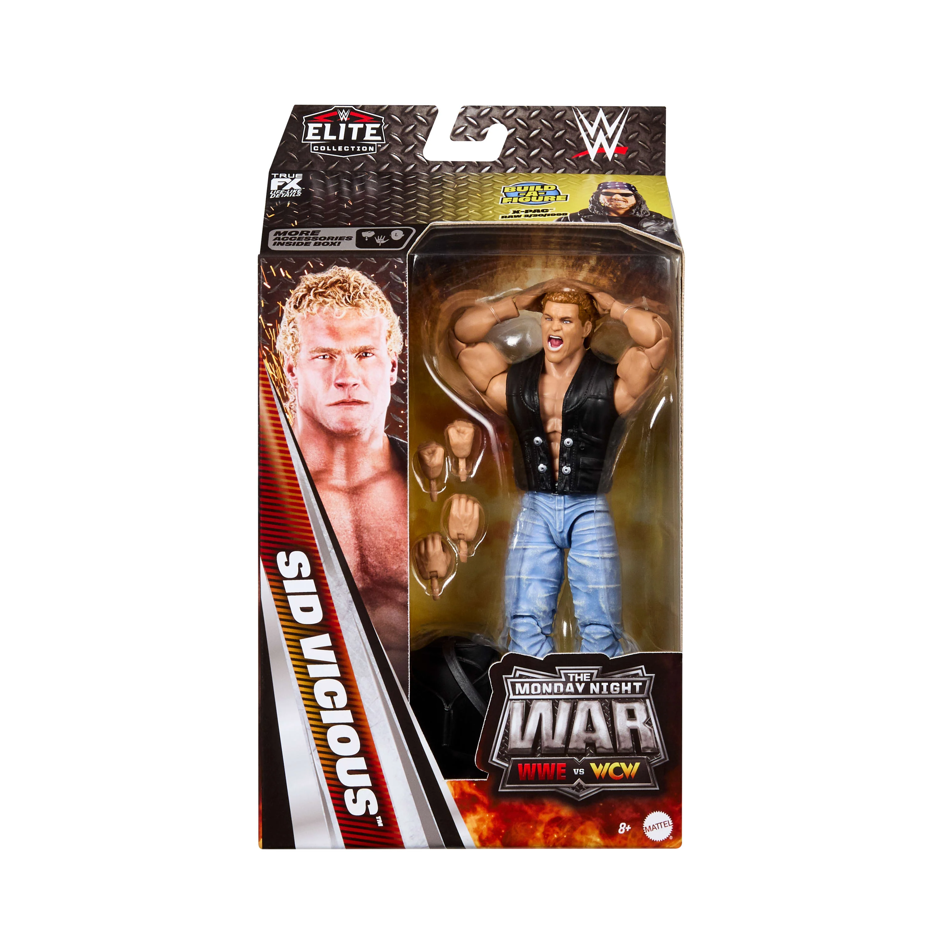 WWE Monday Night War Elite Collection Sid Vicious Action Figure - Image 4